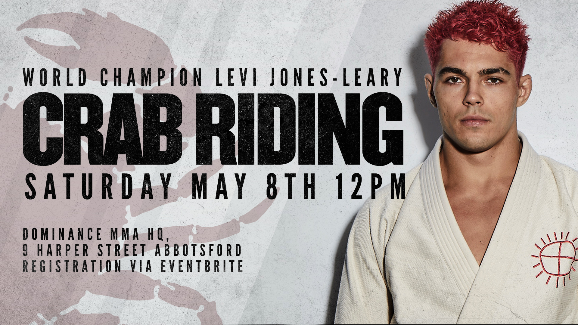 Levi Jones-Leary Crab Riding Seminar May 8.